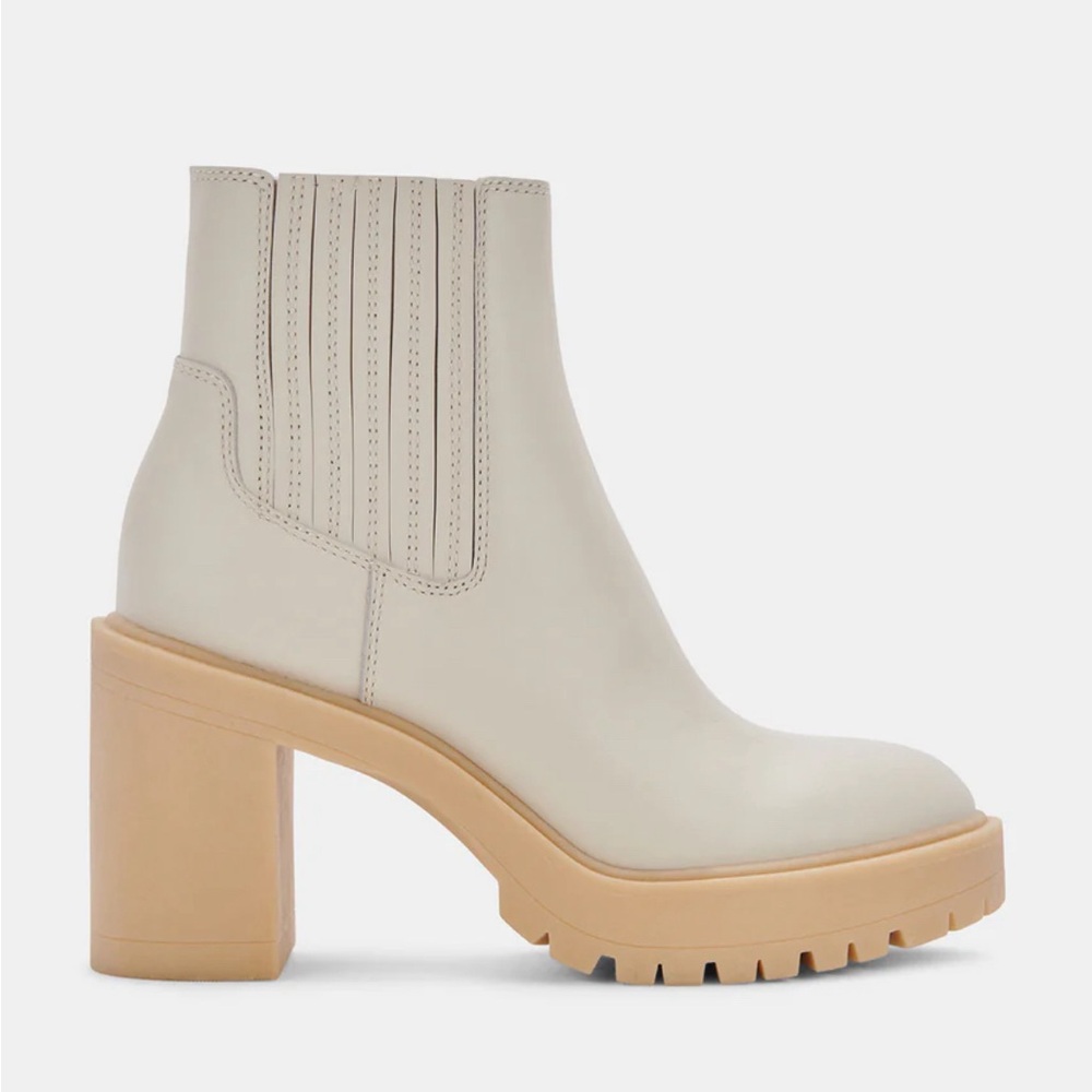 Dolce Vita Caster H2O Booties- ivory leather
